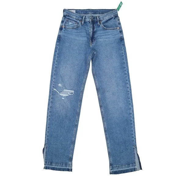 GAP Jeans Gap Mid Rise Organic Cotton 9s Loose Fit Denim Blue